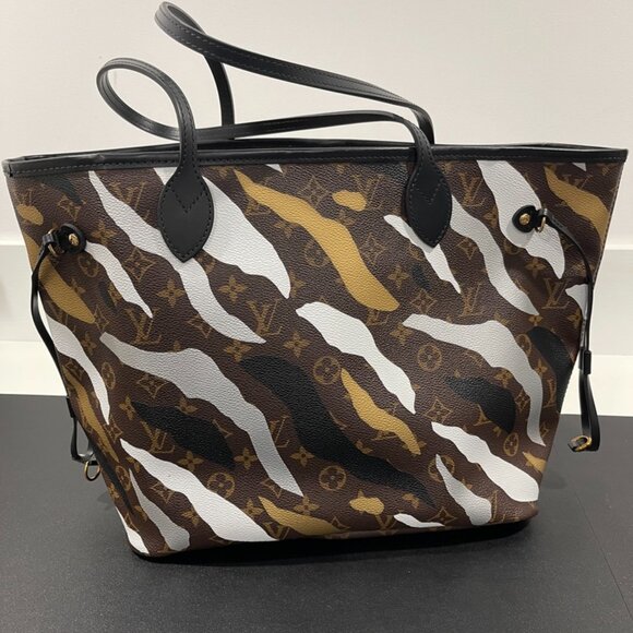 Louis Vuitton Monogram Neverfull MM Gold/Silver (JB1064) - Picture 2 of 16